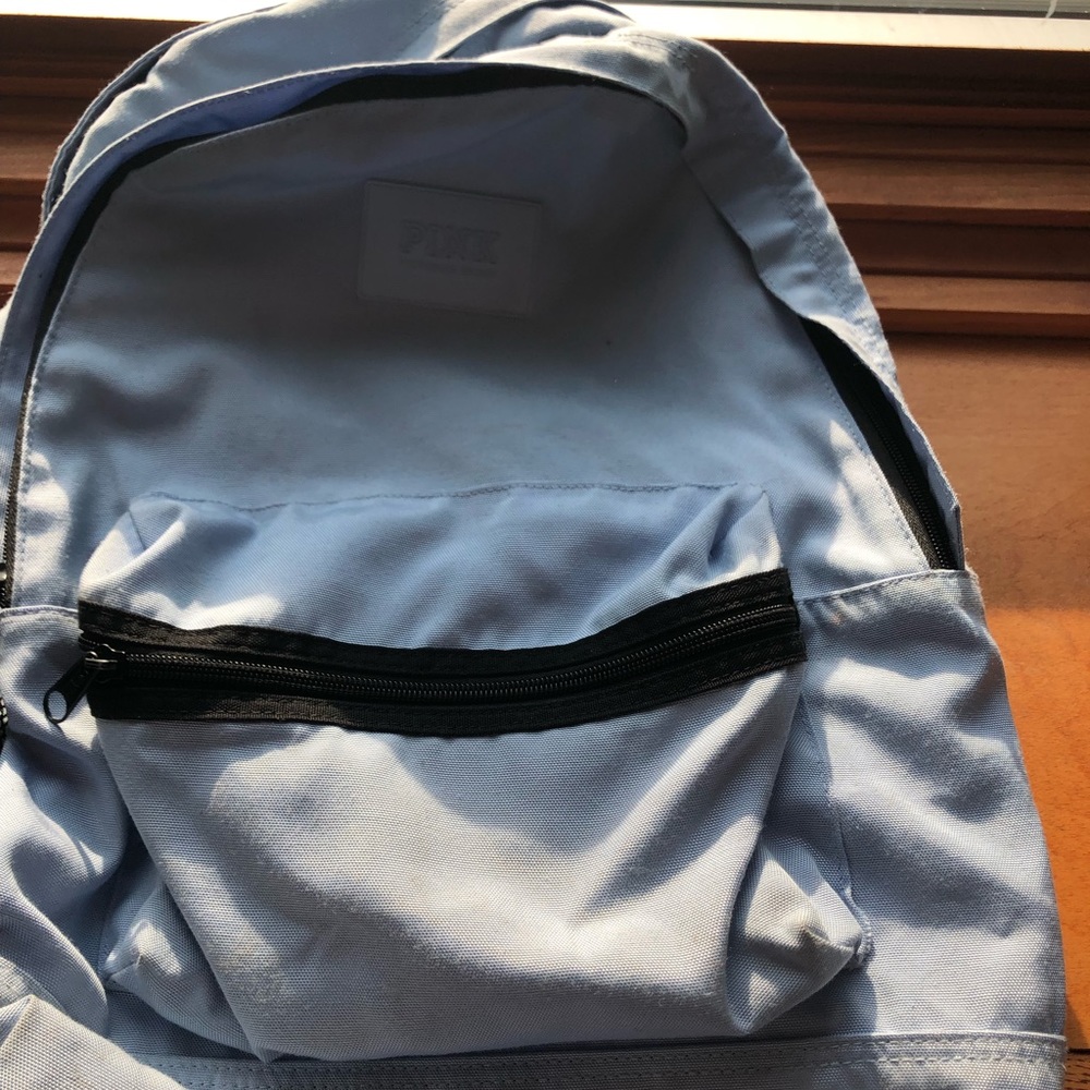 A pink backpack